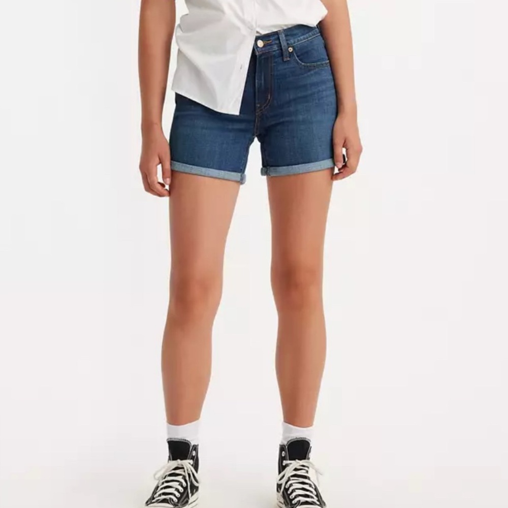 LEVIS MID LENGTH WOMEN'S SHORTS